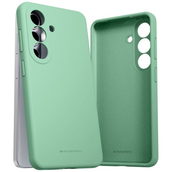 Dėklas Mercury Silicone Samsung Galaxy S26 žalias aprašymas - Prekės nuotrauka
