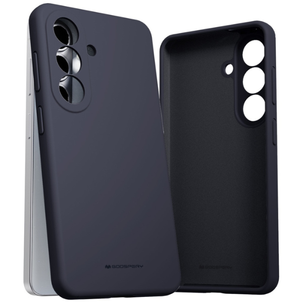 Dėklas Mercury Silicone Samsung Galaxy S26 mėlynos spalvos aprašymas - Prekės nuotrauka