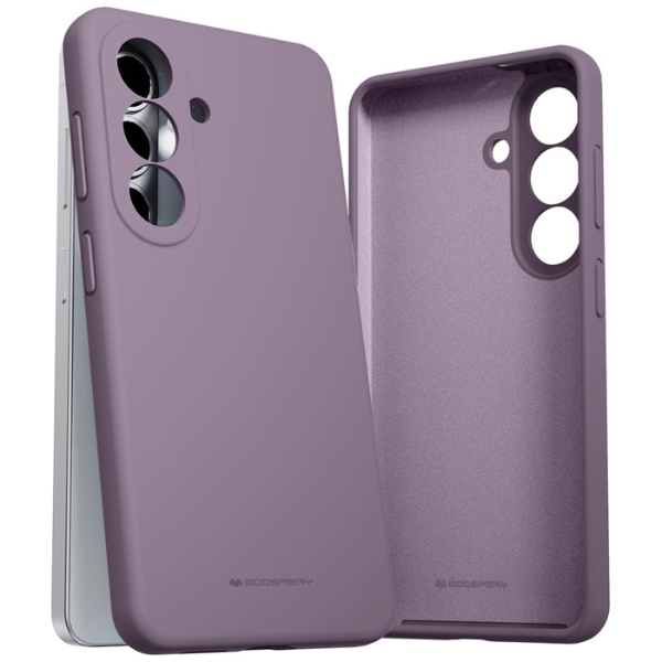 Dėklas Mercury Silicone Samsung Galaxy S26 violetinės spalvos aprašymas - Prekės nuotrauka