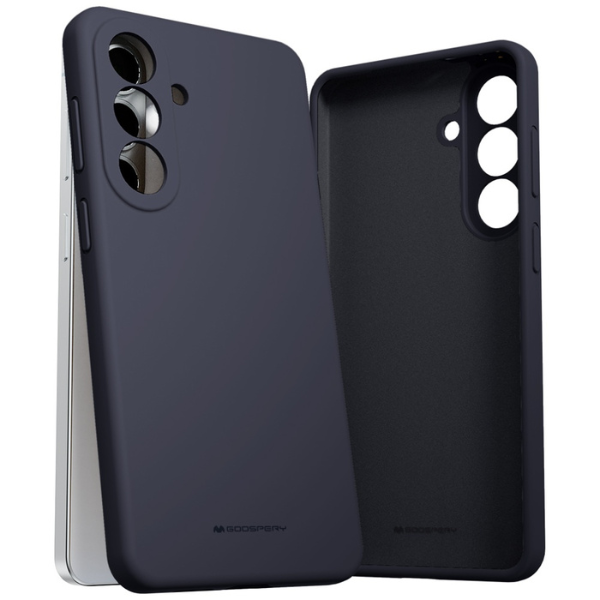 Dėklas Mercury Silicone, skirtas Samsung Galaxy S26+, tamsiai mėlynas aprašymas - Prekės nuotrauka