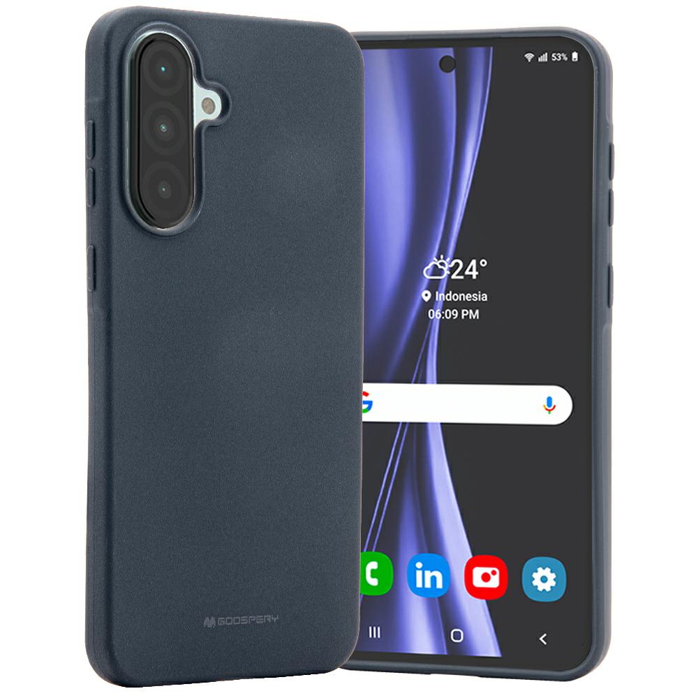 Dėklas Mercury Soft Samsung Galaxy A36 mėlynos spalvos aprašymas - Prekės nuotrauka Dėklas Mercury Soft Samsung Galaxy A36 mėlynos spalvos aprašymas - Prekės nuotrauka
