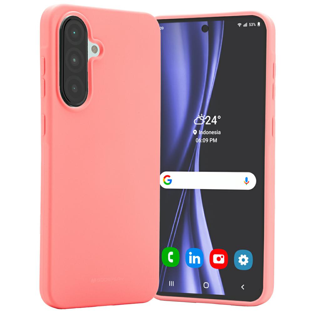 Dėklas Mercury Soft Samsung Galaxy A36 rožinės spalvos aprašymas - Prekės nuotrauka Dėklas Mercury Soft Samsung Galaxy A36 rožinės spalvos aprašymas - Prekės nuotrauka