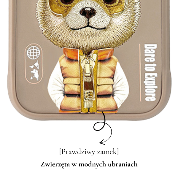 Dėklas Nimmy Cool&Cute 2.0 Bear Case for iPhone 17 Pro Max - rusvai gelsvas aprašymas - Prekės nuotrauka Dėklas Nimmy Cool&Cute 2.0 Bear Case for iPhone 17 Pro Max - rusvai gelsvas aprašymas - Prekės nuotrauka