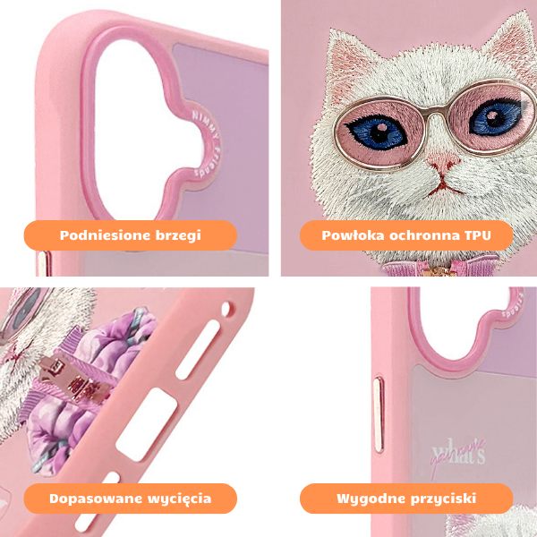 „Nimmy Cool&Cute 2.0“ katino dėklas, skirtas „iPhone 17“ - Rožinė aprašymas - Prekės nuotrauka „Nimmy Cool&Cute 2.0“ katino dėklas, skirtas „iPhone 17“ - Rožinė aprašymas - Prekės nuotrauka