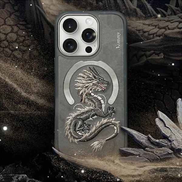 Dėklas Nimmy Dragon MagSafe skirtas Apple iPhone 16 pilkos spalvos aprašymas - Prekės nuotrauka Dėklas Nimmy Dragon MagSafe skirtas Apple iPhone 16 pilkos spalvos aprašymas - Prekės nuotrauka