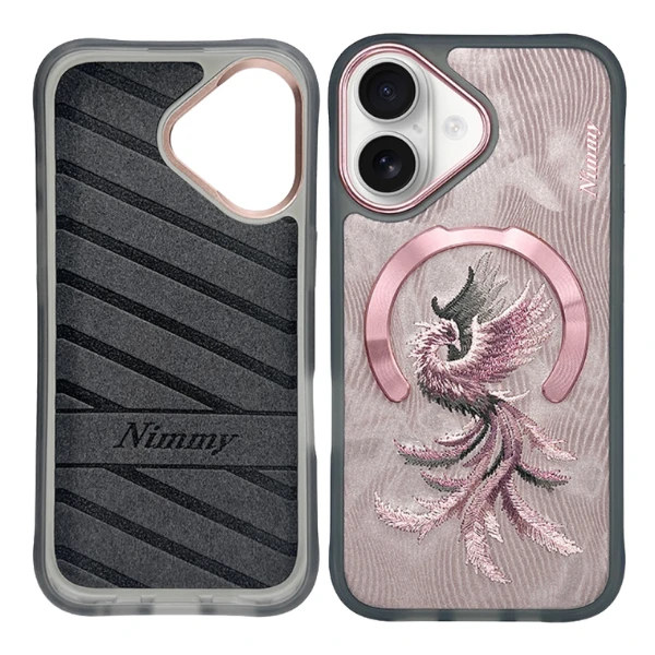 Dėklas Nimmy Magnetic Fantasy Animal MagSafe skirtas Apple iPhone 16 rose aukso spalvos aprašymas - Prekės nuotrauka