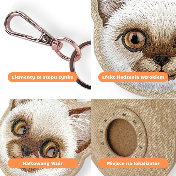 Dėklas Nimmy New Big Eyed Pet 2.0 Cat rudos spalvos aprašymas - Prekės nuotrauka