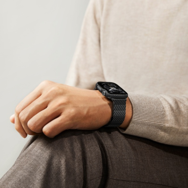 Dėklas PITAKA Air Dėklas Apple Watch 10 / 11 (42 mm) juodos spalvos and pilkas aprašymas - Prekės nuotrauka