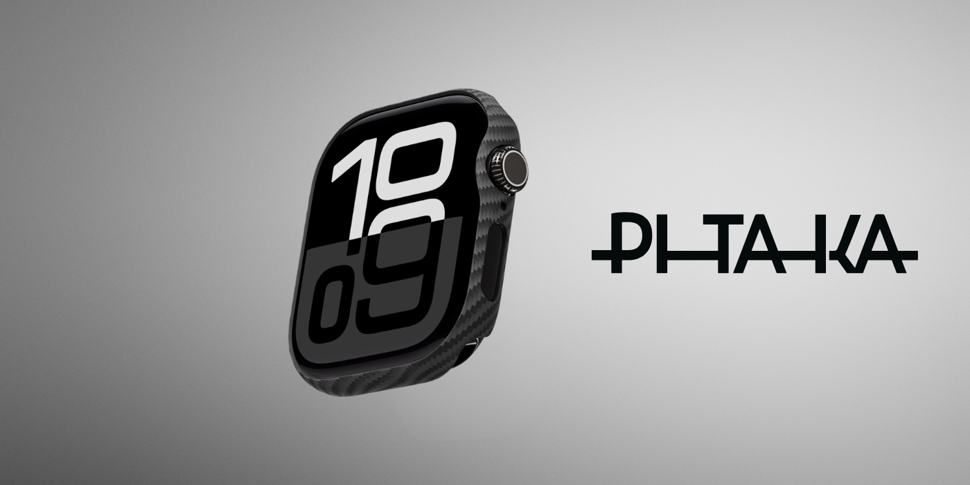 Dėklas PITAKA Air Dėklas Apple Watch 10 / 11 (42 mm) juodos spalvos and pilkas aprašymas - Prekės nuotrauka