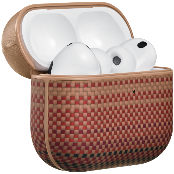 Dėklas PITAKA Aramid Fiber, skirtas AirPods Pro 3, sunrise aprašymas - Prekės nuotrauka