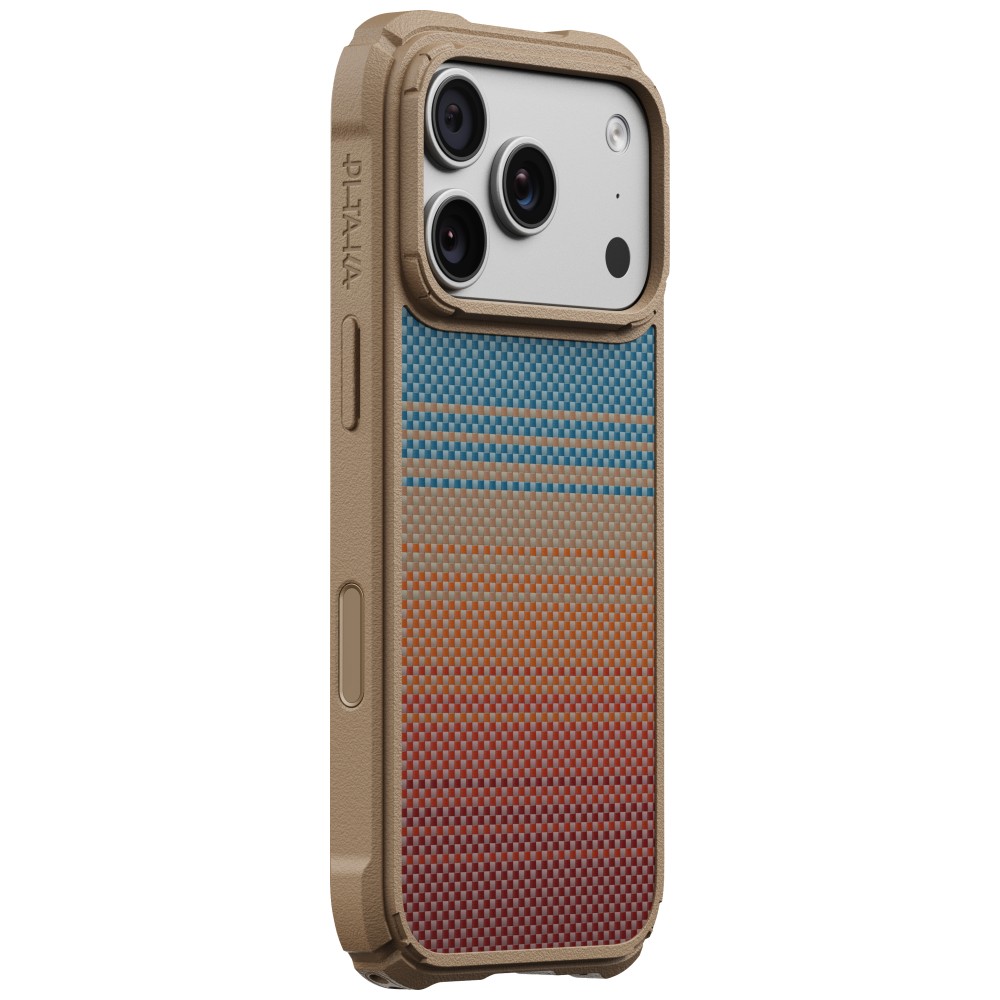 Dėklas PITAKA Cairn Case California Dream 01, skirtas iPhone 18 Pro / 17 Pro, saulėlydžio spalvos aprašymas - Prekės nuotrauka