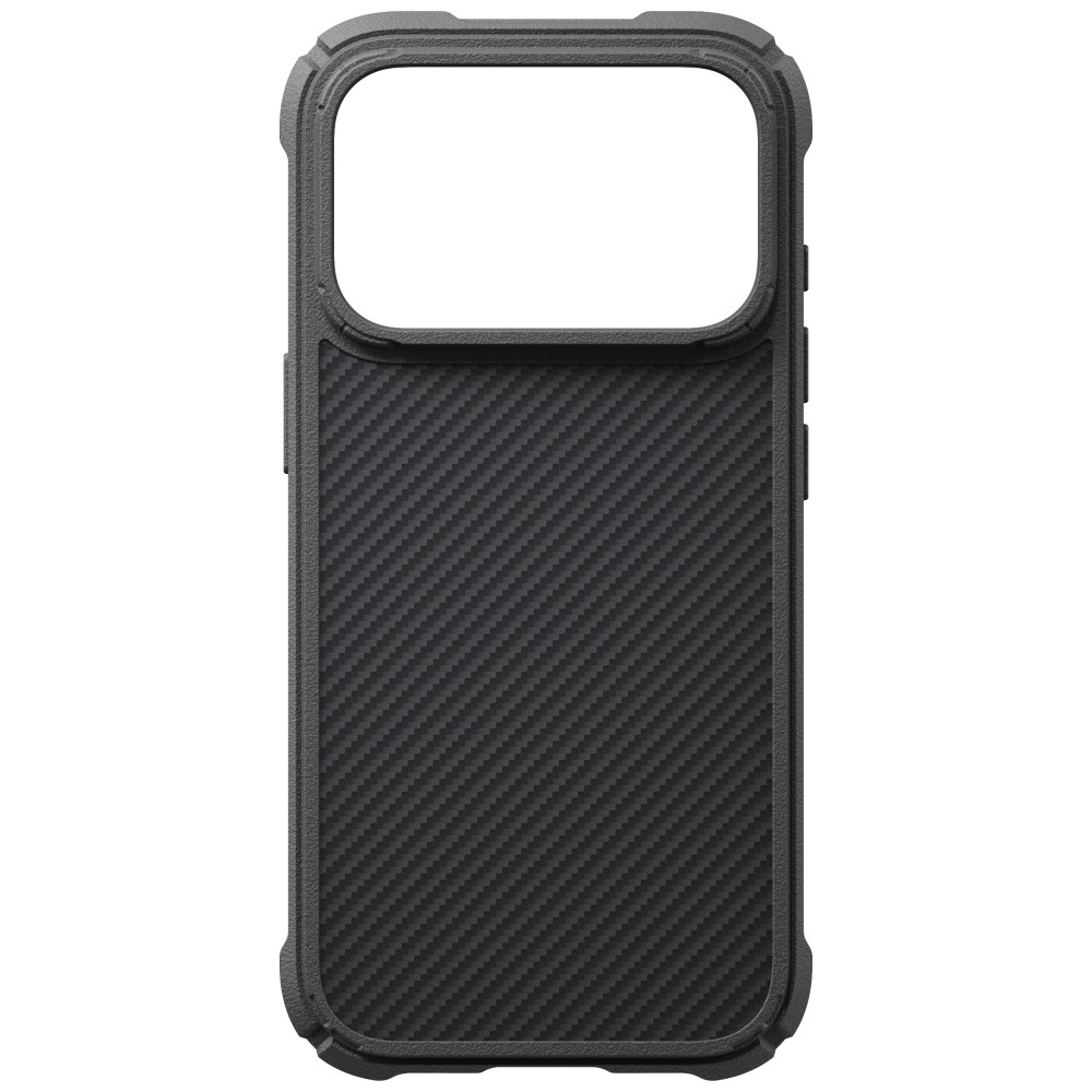 Dėklas PITAKA Cairn Case, skirtas iPhone 18 Pro / 17 Pro, juodas pilkas aprašymas - Prekės nuotrauka