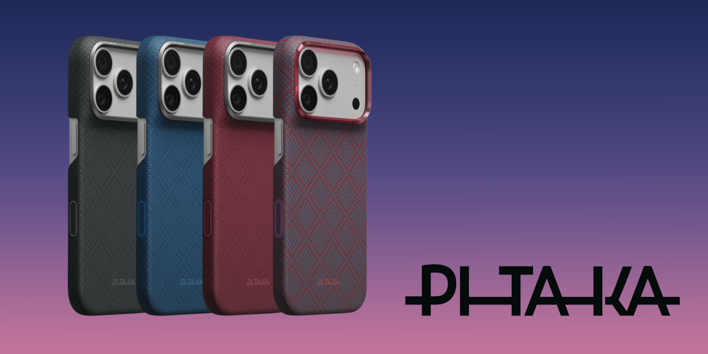 Dėklas PITAKA Edge Argyle MagSafe, skirtas iPhone 18 Pro / 17 Pro, bazalto juodas aprašymas - Prekės nuotrauka