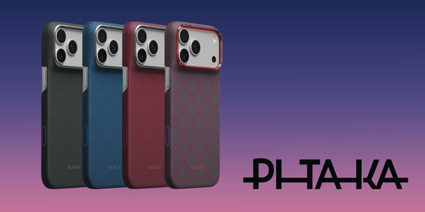 Dėklas PITAKA Edge Argyle MagSafe, skirtas iPhone 18 Pro Max / 17 Pro Max, mėlynas-raudonas aprašymas - Prekės nuotrauka