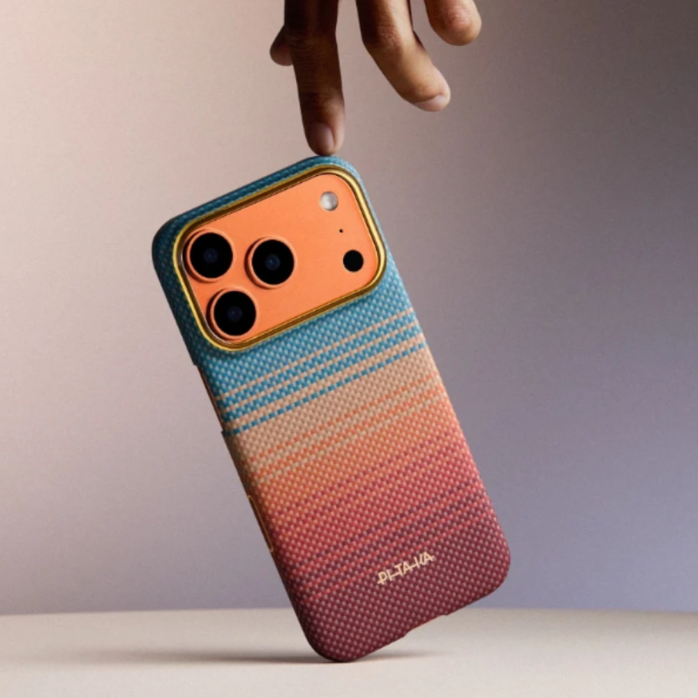 Dėklas PITAKA Edge dėklas California Dream 04 skirtas Apple iPhone 17 Pro sunset aprašymas - Prekės nuotrauka Dėklas PITAKA Edge dėklas California Dream 04 skirtas Apple iPhone 17 Pro sunset aprašymas - Prekės nuotrauka