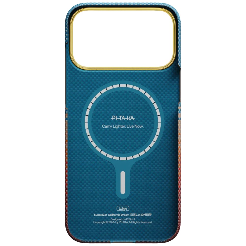 Dėklas PITAKA Edge dėklas California Dream 02 skirtas Apple iPhone 17 Pro Max sunset aprašymas - Prekės nuotrauka