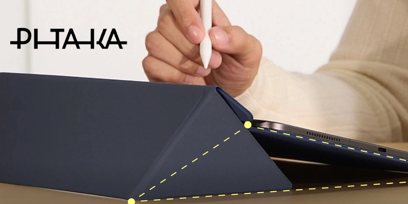 Dėklas PITAKA MagEZ Folio 3, skirtas iPad Pro 13″ M4 / M5, mėlynas aprašymas - Prekės nuotrauka