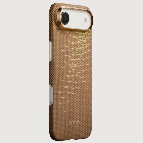 Dėklas PITAKA Ultra-Slim MagSafe, skirtas iPhone Air, golden glint aprašymas - Prekės nuotrauka