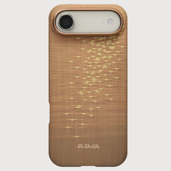 Dėklas PITAKA Ultra-Slim MagSafe, skirtas iPhone Air, golden glint aprašymas - Prekės nuotrauka