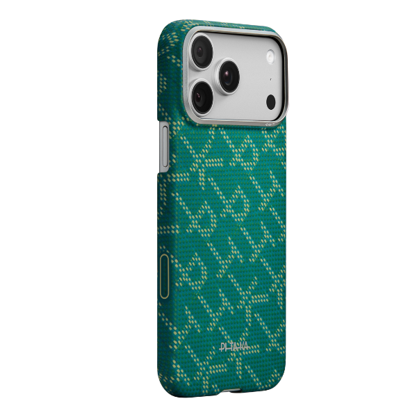 Dėklas PITAKA Ultra-Slim Monogram MagSafe Apple iPhone 17 Pro auksinis žalias aprašymas - Prekės nuotrauka Dėklas PITAKA Ultra-Slim Monogram MagSafe Apple iPhone 17 Pro auksinis žalias aprašymas - Prekės nuotrauka