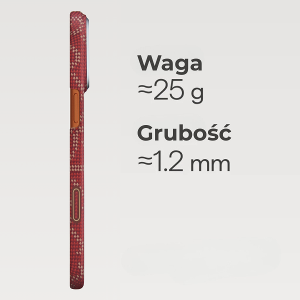 Dėklas PITAKA Ultra-Slim Monogram MagSafe skirtas Apple iPhone 17 Pro Max aukso spalvos red aprašymas - Prekės nuotrauka Dėklas PITAKA Ultra-Slim Monogram MagSafe skirtas Apple iPhone 17 Pro Max aukso spalvos red aprašymas - Prekės nuotrauka