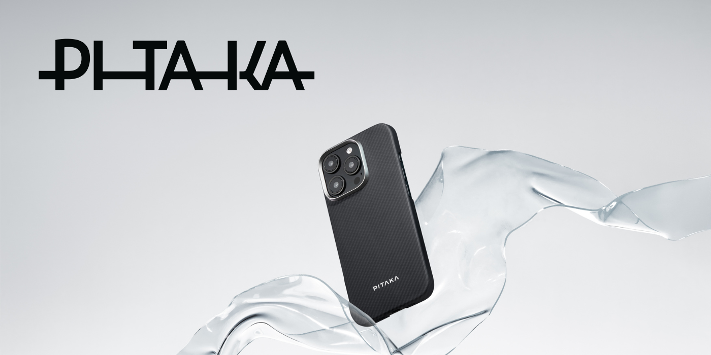 Dėklas PITAKA Ultra-Slim PitaTap MagSafe skirtas Apple iPhone 16 Pro juoda pilka aprašymas - Prekės nuotrauka