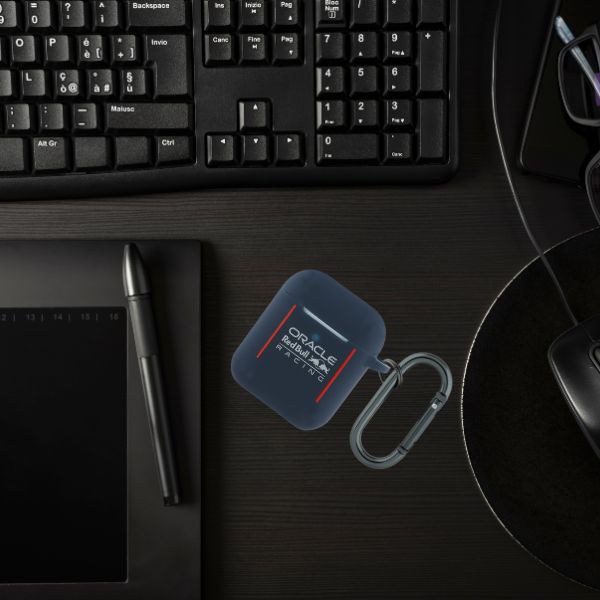 Red Bull Raudona Bull Dėklas Raudona Bull Silicone Logo & Lines skirtas AirPods 1 / 2 navy mėlynas aprašymas - Prekės nuotrauka