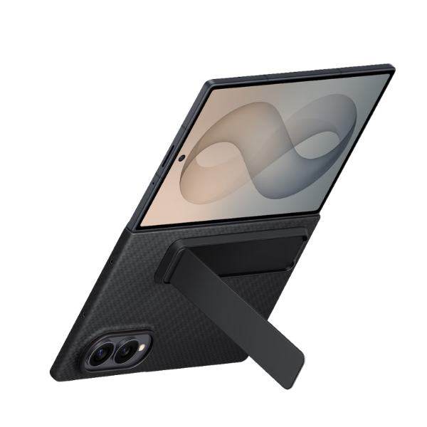Dėklas XF971SBE anglies pluošto stovas Samsung Galaxy Fold 8, Juodas aprašymas - Prekės nuotrauka Dėklas XF971SBE anglies pluošto stovas Samsung Galaxy Fold 8, Juodas aprašymas - Prekės nuotrauka