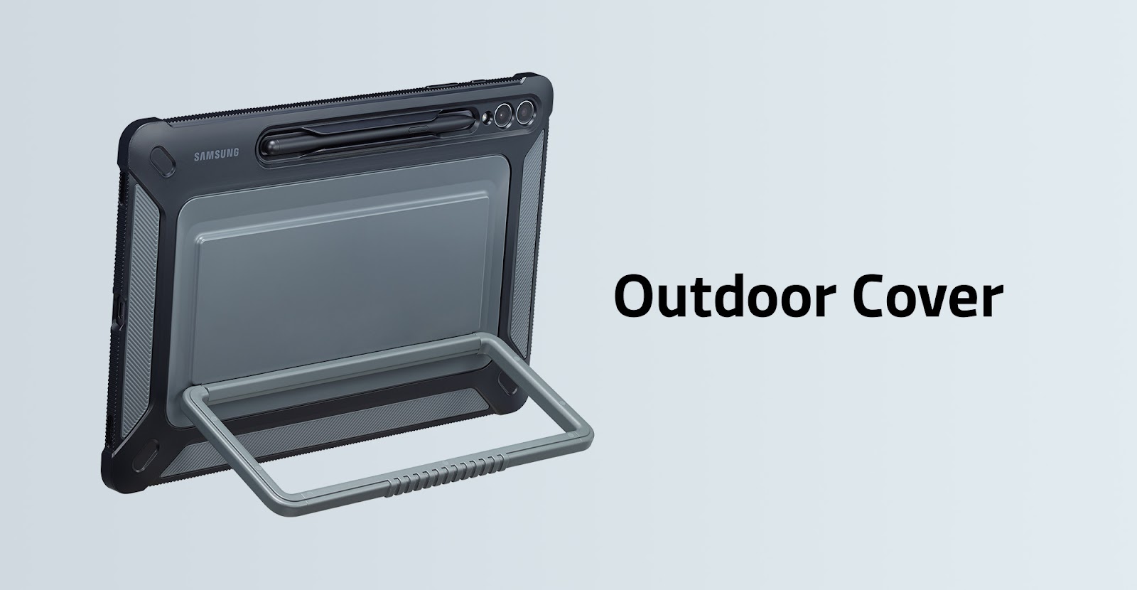 112803 Dėklas Samsung EF-RX610CBEGWW Tab S9 FE+ juodos spalvos Outdoor Cover aprašymas - Prekės nuotrauka 112803 Dėklas Samsung EF-RX610CBEGWW Tab S9 FE+ juodos spalvos Outdoor Cover aprašymas - Prekės nuotrauka