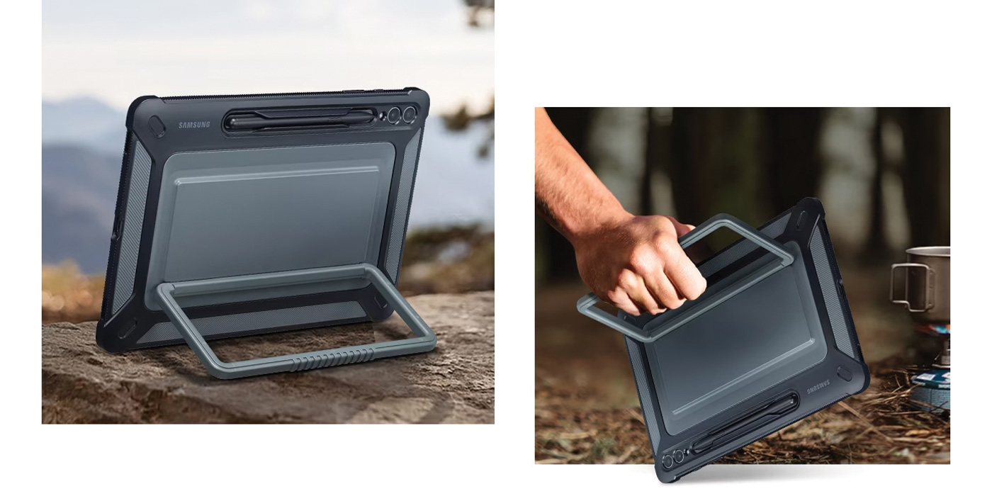 112803 Dėklas Samsung EF-RX610CBEGWW Tab S9 FE+ juodos spalvos Outdoor Cover aprašymas - Prekės nuotrauka 112803 Dėklas Samsung EF-RX610CBEGWW Tab S9 FE+ juodos spalvos Outdoor Cover aprašymas - Prekės nuotrauka