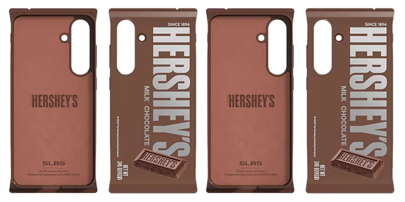 Dėklas Samsung Hershey`s Milk Chocolate Snack skirtas Galaxy S25 rudos spalvos aprašymas - Prekės nuotrauka