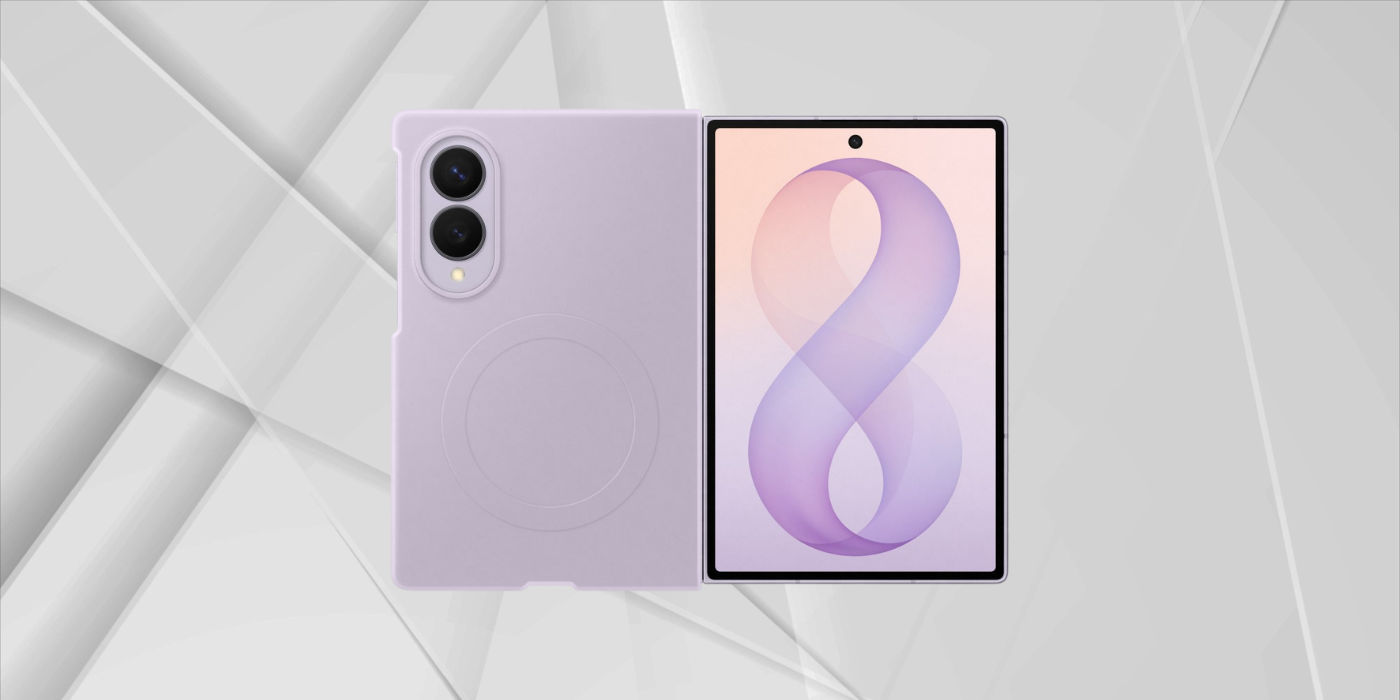 Dėklas EF976CVE silikoninis magnetas „Samsung Galaxy Fold 8 Ultra“, violetinis aprašymas - Prekės nuotrauka