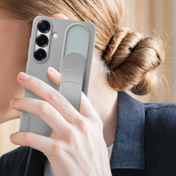 Dėklas GS936CWEGWW Standing Grip Case Samsung Galaxy S25 Plus, Baltas aprašymas - Prekės nuotrauka