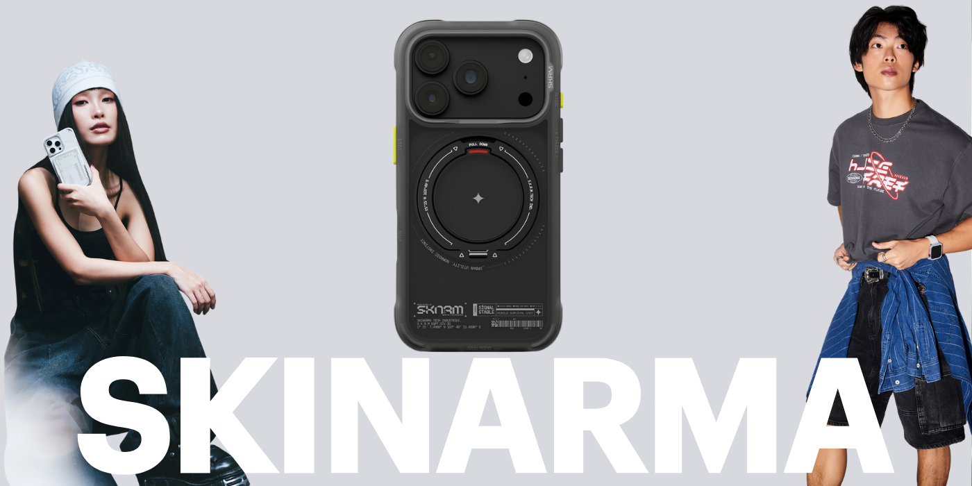 Dėklas Skinarma Atlas MagSafe + besisukantis stovas, skirtas iPhone 18 Pro / 17 Pro, juodas aprašymas - Prekės nuotrauka