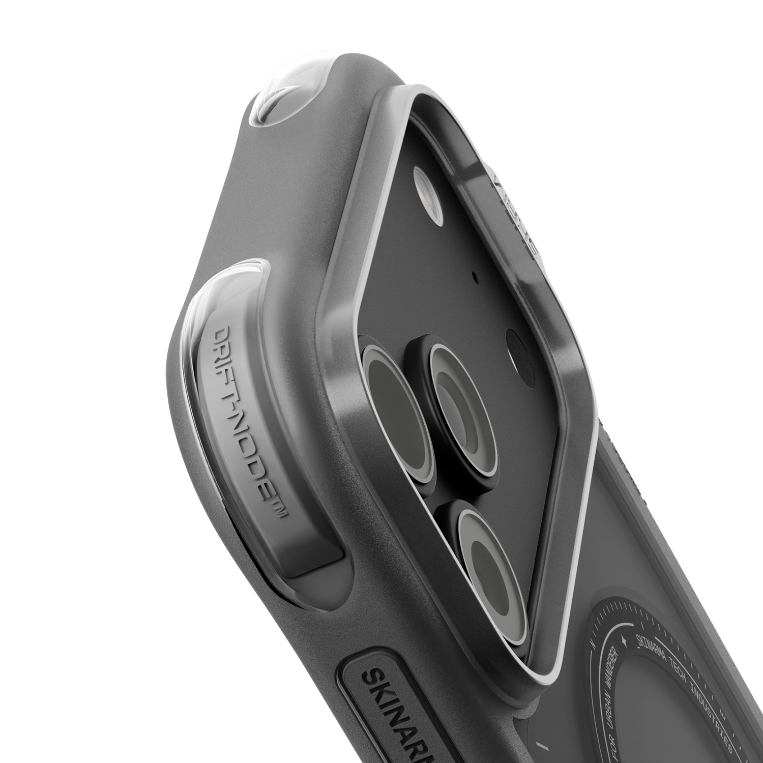 Dėklas Skinarma Avion MagSafe, skirtas iPhone 18 Pro / 17 Pro, juodas aprašymas - Prekės nuotrauka