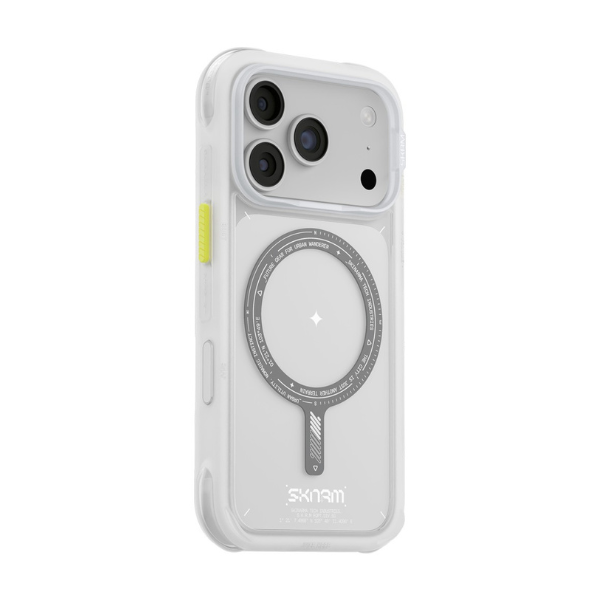 Dėklas Skinarma Avion MagSafe, skirtas iPhone 18 Pro / 17 Pro, baltas aprašymas - Prekės nuotrauka