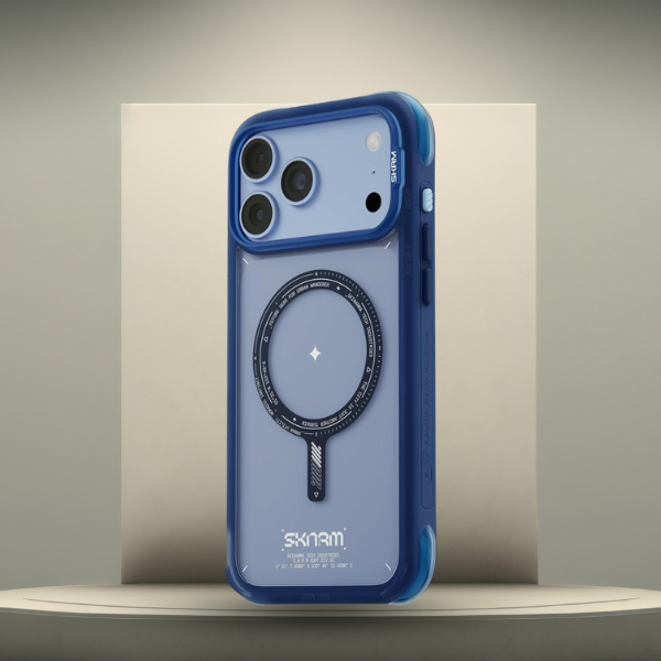 Dėklas Skinarma Avion MagSafe, skirtas iPhone 18 Pro Max / 17 Pro Max, mėlynas aprašymas - Prekės nuotrauka