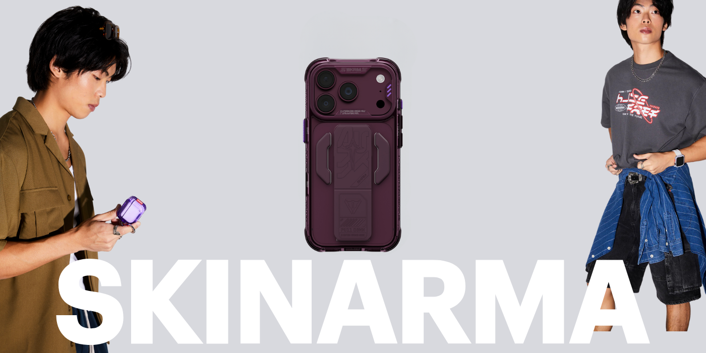 Dėklas Skinarma Helio CE Grip Stand, skirtas iPhone 18 Pro / 17 Pro, bordo spalvos aprašymas - Prekės nuotrauka