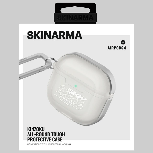 Dėklas Skinarma Kinzoku skirtas AirPods 4 frost aprašymas - Prekės nuotrauka