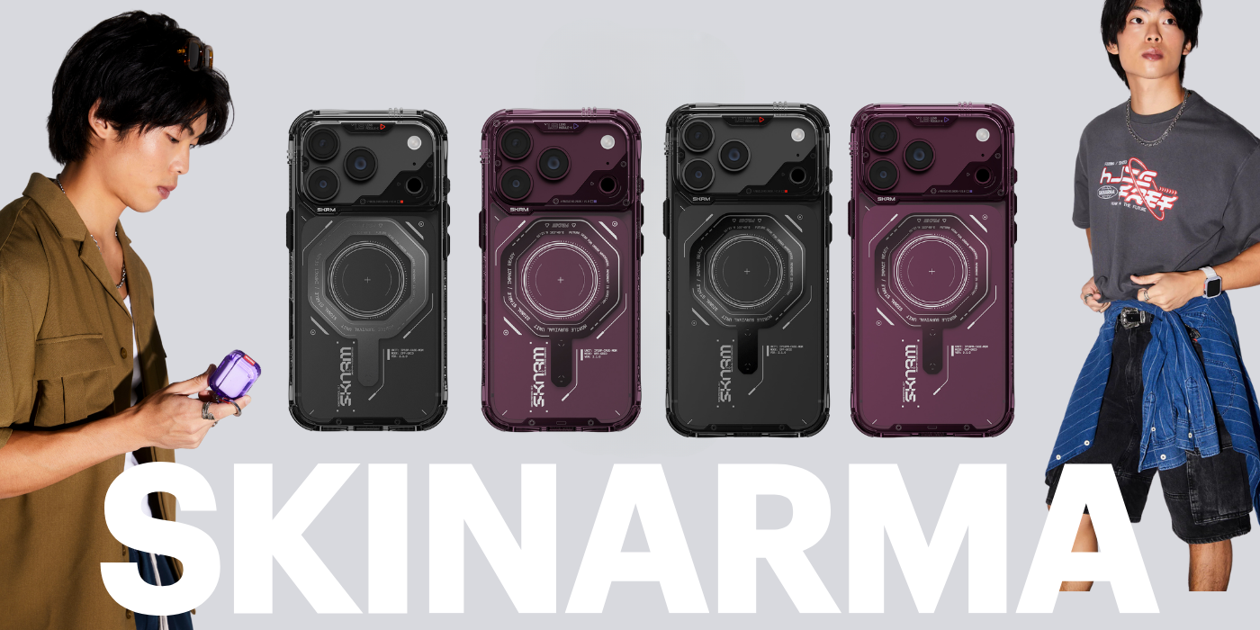 Dėklas Skinarma Magma MagSafe, skirtas iPhone 18 Pro / 17 Pro, grafito spalvos aprašymas - Prekės nuotrauka