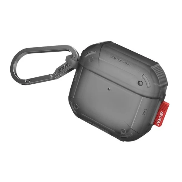 Dėklas Skinarma Mecha CE skirtas AirPods 4 smoke aprašymas - Prekės nuotrauka Dėklas Skinarma Mecha CE skirtas AirPods 4 smoke aprašymas - Prekės nuotrauka
