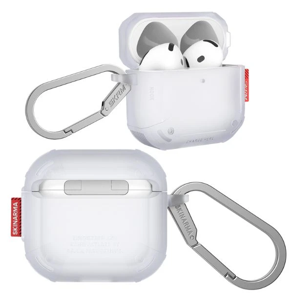 Dėklas Skinarma Mecha CE skirtas AirPods 4 frost aprašymas - Prekės nuotrauka Dėklas Skinarma Mecha CE skirtas AirPods 4 frost aprašymas - Prekės nuotrauka
