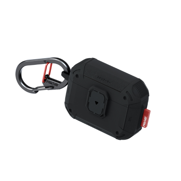 Dėklas Skinarma Mecha LE skirtas AirPods Pro 3 juodos spalvos aprašymas - Prekės nuotrauka