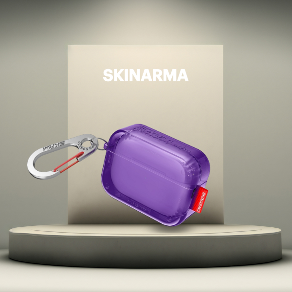 Dėklas Skinarma Saido skirtas AirPods Pro 2 violetinės spalvos aprašymas - Prekės nuotrauka Dėklas Skinarma Saido skirtas AirPods Pro 2 violetinės spalvos aprašymas - Prekės nuotrauka