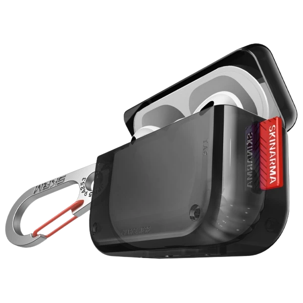 Dėklas Skinarma Saido to AirPods Pro 2 juodos spalvos aprašymas - Prekės nuotrauka Dėklas Skinarma Saido to AirPods Pro 2 juodos spalvos aprašymas - Prekės nuotrauka