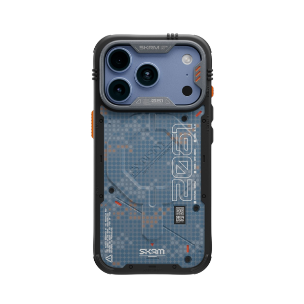 Dėklas Skinarma Vigor XE MagSafe, skirtas iPhone 18 Pro / 17 Pro, mėlynas aprašymas - Prekės nuotrauka