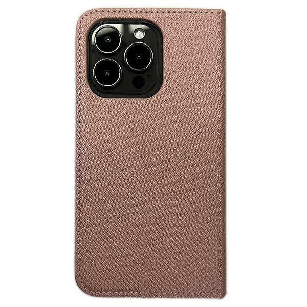 Dėklas Smart Magnet book Samsung Galaxy M15 rožinio aukso spalvos aprašymas - Prekės nuotrauka
