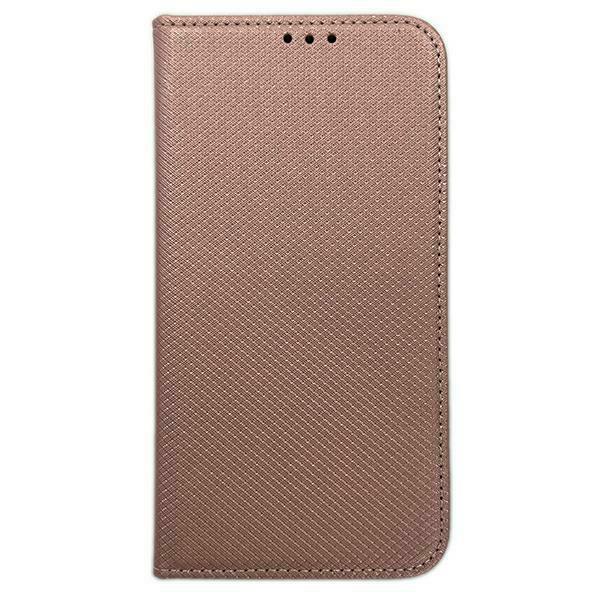 Dėklas Smart Magnet book Samsung Galaxy M15 rožinio aukso spalvos aprašymas - Prekės nuotrauka