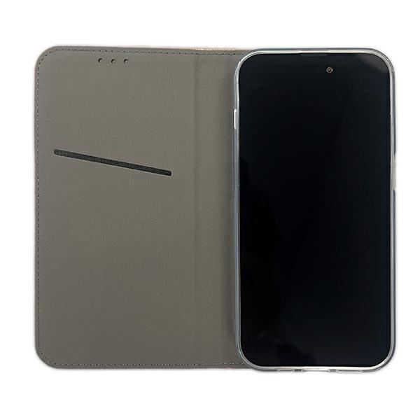 Dėklas Smart Magnet book Xiaomi Redmi 12 rožinio aukso spalvos aprašymas - Prekės nuotrauka