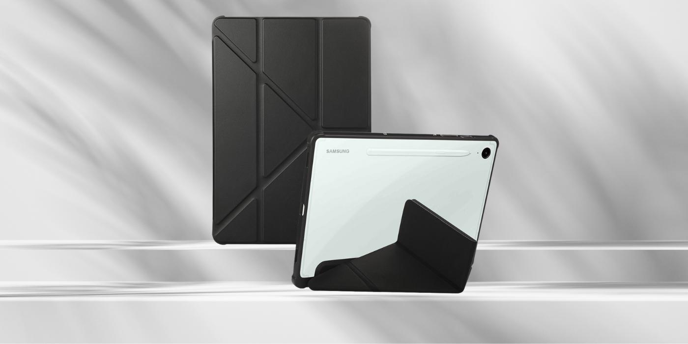 Dėklas Stand Samsung Galaxy Tab S10 Ultra juodos spalvos aprašymas - Prekės nuotrauka Dėklas Stand Samsung Galaxy Tab S10 Ultra juodos spalvos aprašymas - Prekės nuotrauka